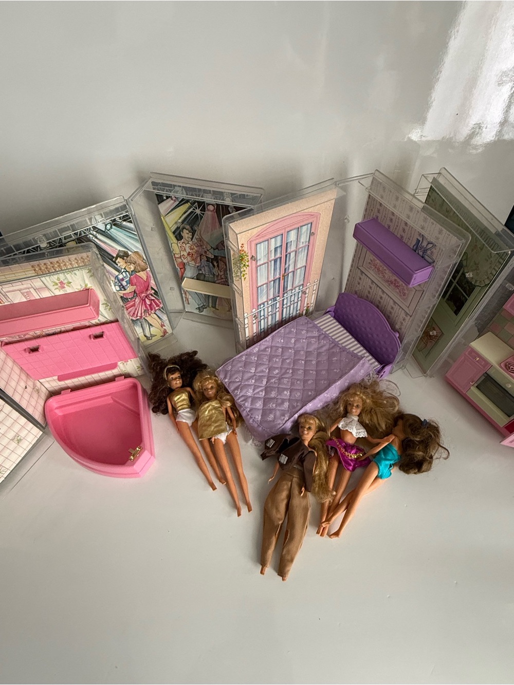 Hornby Cassy Dolls vintage  Set Of 4 Cassettes And 5 Dolls